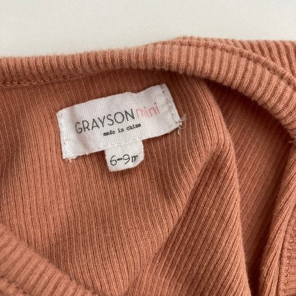 Grayson Mini 2-Piece Rainbow Ribbed Set - Rust - 6-9M - Picture 7 of 8